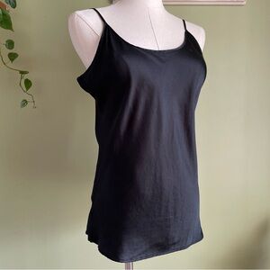 Black Silk Slip Camisole Fisher Finery